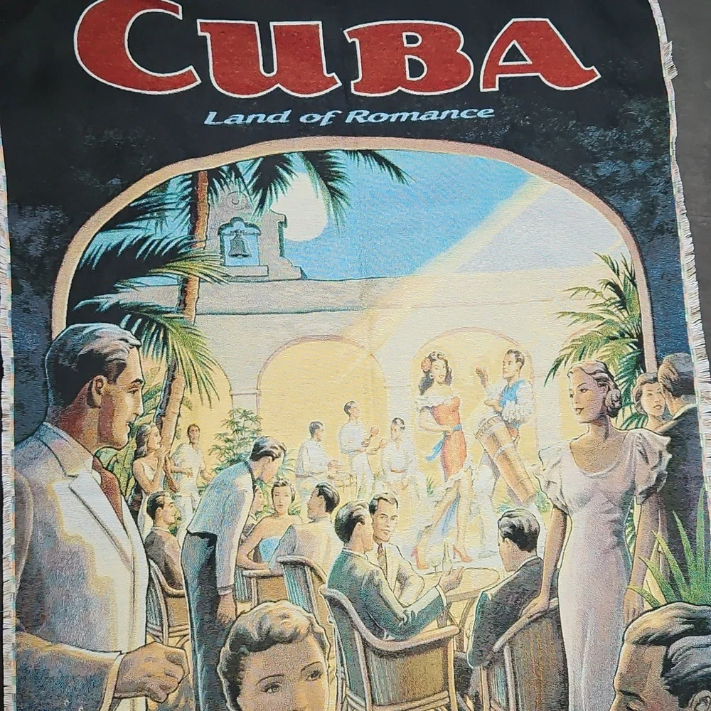 VINTAGE CUBA LAND OF ROMANCE TAPESTRY SIZE -36